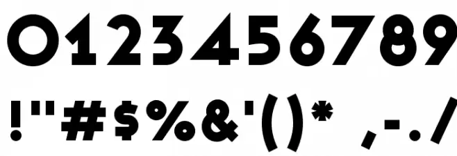 Ashby Black Font OTHER CHARS