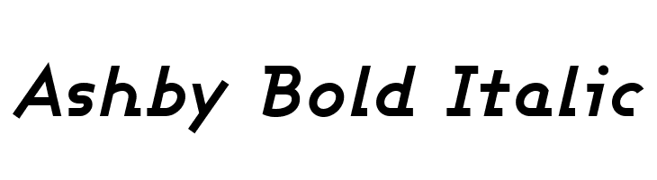 Ashby Bold Italic  नि: शुल्क फ़ॉन्ट्स डाउनलोड