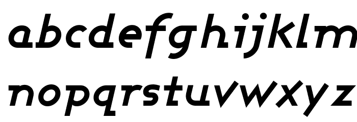 Ashby Bold Italic Font LOWERCASE