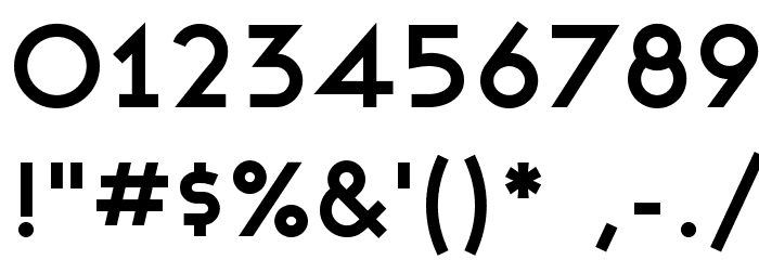 Ashby Bold Font Alte caractere