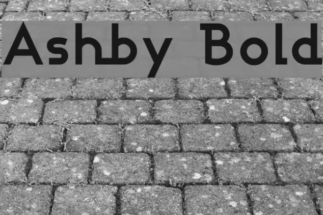 Ashby Bold Font examples
