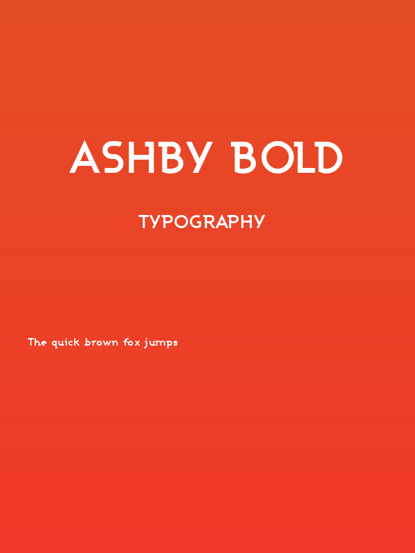 Ashby Bold Poster
