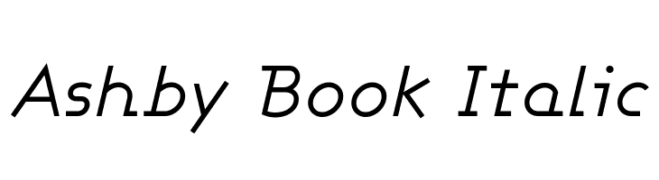 Ashby Book Italic  フリーフォントのダウンロード
