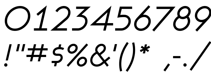 Ashby Book Italic Font OTHER CHARS