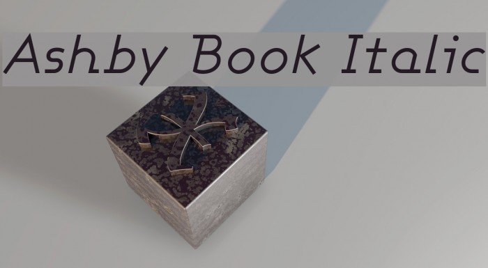 Ashby Book Italic Font examples