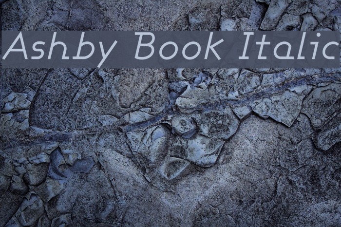 Ashby Book Italic Font examples