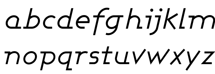 Ashby Book Italic Font LOWERCASE