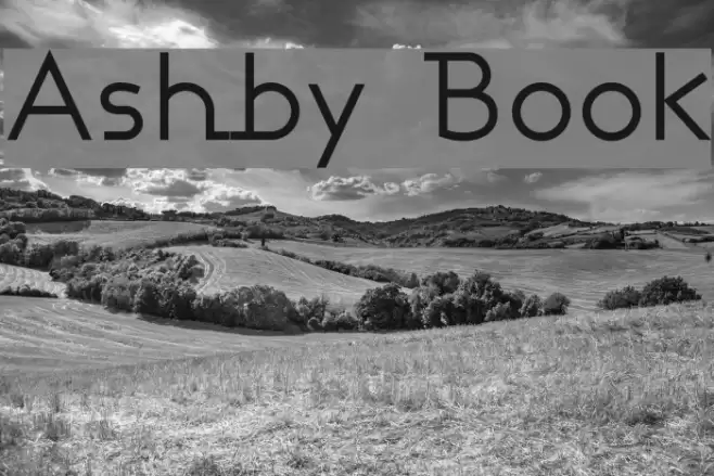 Ashby Book Font examples