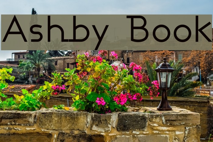 Ashby Book Шрифта examples