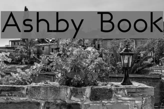Ashby Book Font examples