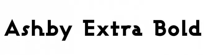 Ashby Extra Bold  Frei Schriftart Herunterladen