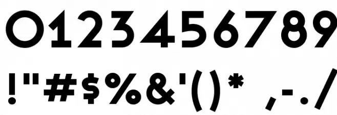 Ashby Extra Bold フォント その他の文字