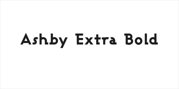 Ashby Extra Bold Logo
