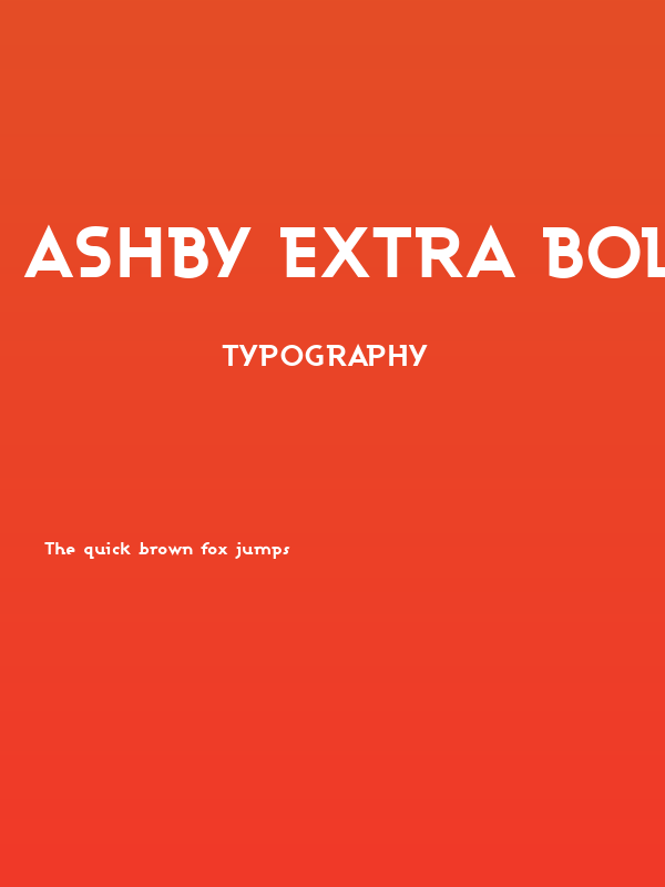 Ashby Extra Bold Poster