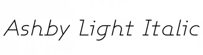 Ashby Light Italic  Fuentes Gratis Descargar