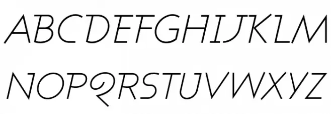 Ashby Light Italic Polices MAJUSCULES