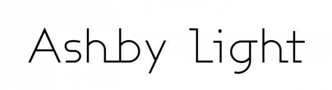 Ashby Light  Frei Schriftart Herunterladen