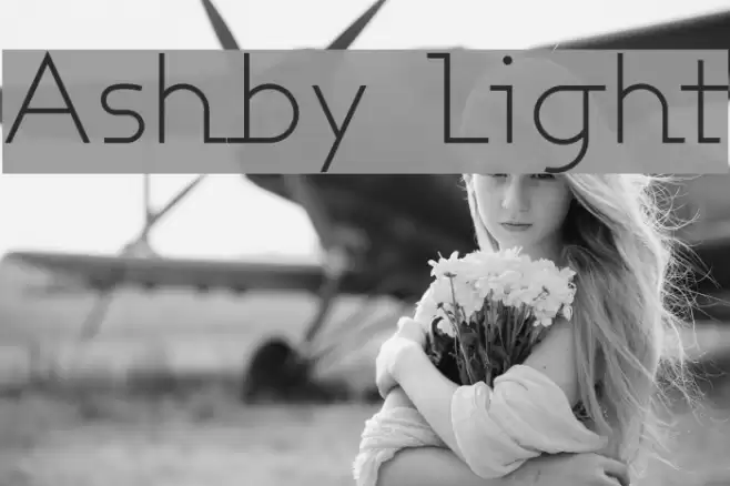 Ashby Light Font examples