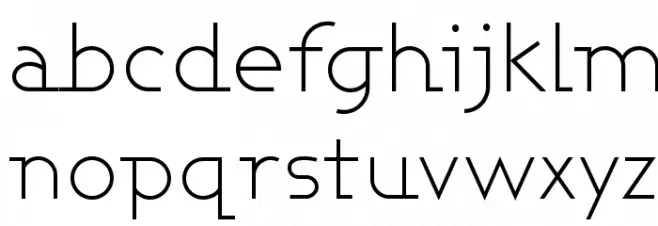 Ashby Light फ़ॉन्ट लोअरकेस