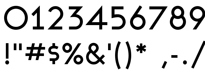 Ashby Medium Font OTHER CHARS