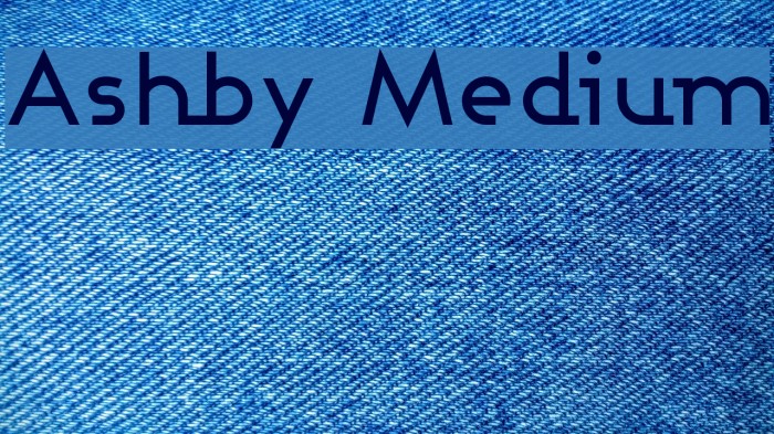 Ashby Medium Font examples