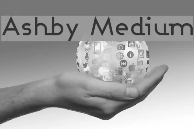 Ashby Medium Шрифта examples