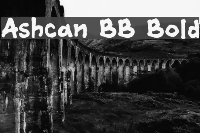 Ashcan BB Bold Font examples