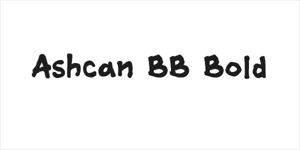 Ashcan BB Bold Logo