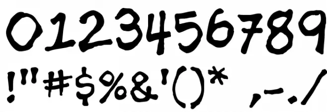 Ashcan BB Font OTHER CHARS