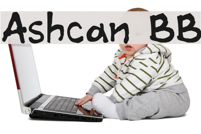 Ashcan BB Font examples