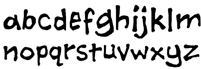 Ashcan BB Font LOWERCASE