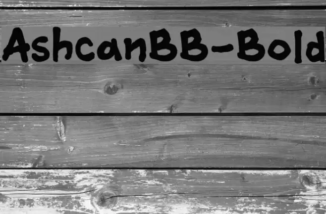 AshcanBB-Bold Font examples