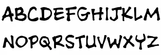 AshcanBB Font UPPERCASE