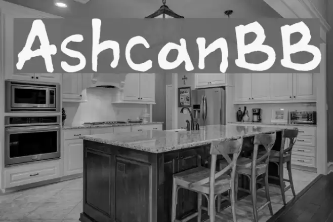 AshcanBB Font examples