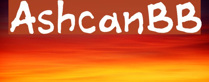 AshcanBB フォント examples