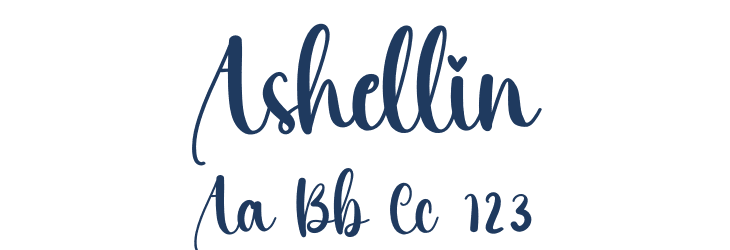 Ashellin Font Preview