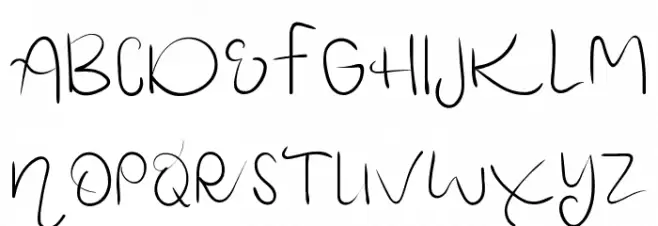 Ashelynn Sweet Demo Handwriting Fuentes MAYÚSCULAS