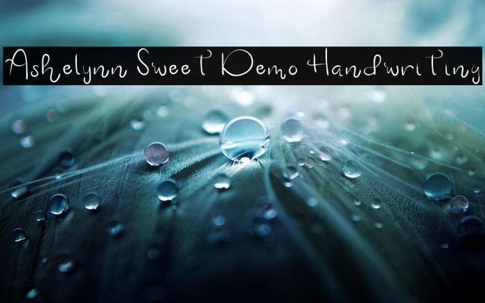 Ashelynn Sweet Demo Handwriting Example 1