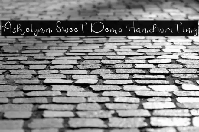 Ashelynn Sweet Demo Handwriting Font examples