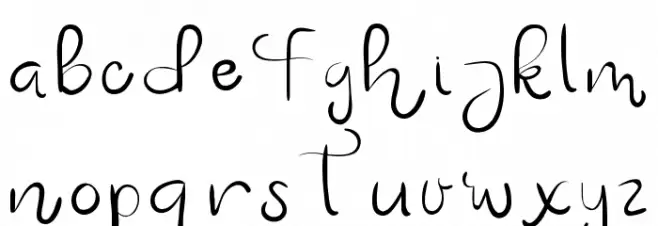 Ashelynn Sweet Demo Handwriting フォント 小文字
