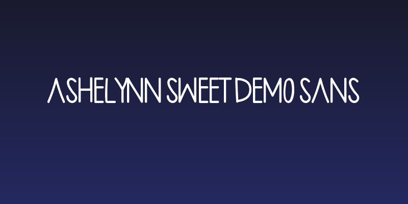 Ashelynn Sweet Demo Sans Social Header