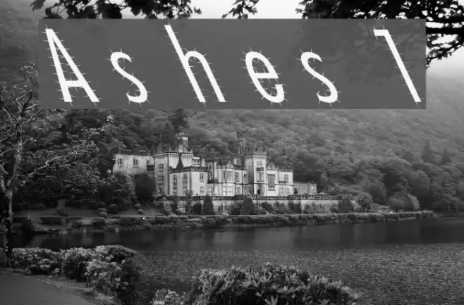 Ashes 1 Font examples