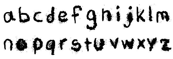 Ashes, Ashes Medium Font LOWERCASE
