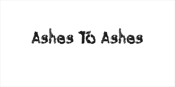 Ashes To Ashes Logo
