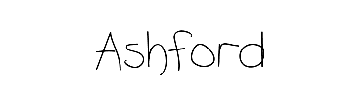 Ashford  フリーフォントのダウンロード