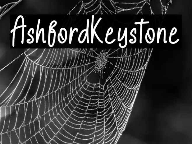 AshfordKeystone 字体 examples