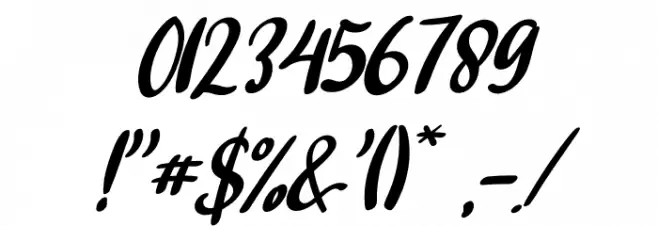 Ashifa Italic Font OTHER CHARS