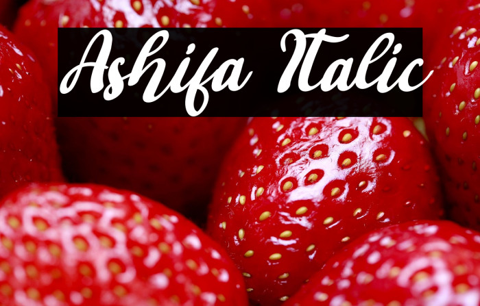 Ashifa Italic Example 3