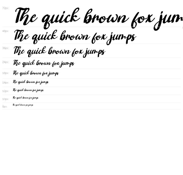 Ashifa Italic Waterfall