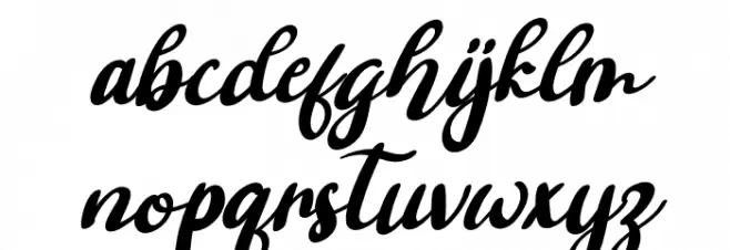 Ashifa Italic 字体 小写